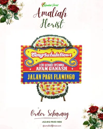 Bunga Papan Congratulation di Dauh Peken